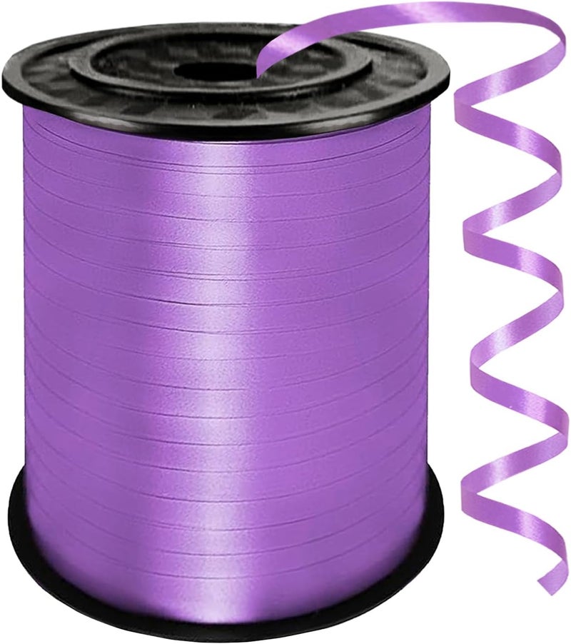 YCDMLJC 500 Yards Light Purple Curling Ribbon,Ribbons for Crafts,1/5 Inch Ribbon,Balloon String, Party Decoration,Ribbons for Florist Flower Bows for Graduation Supplies - Image 1